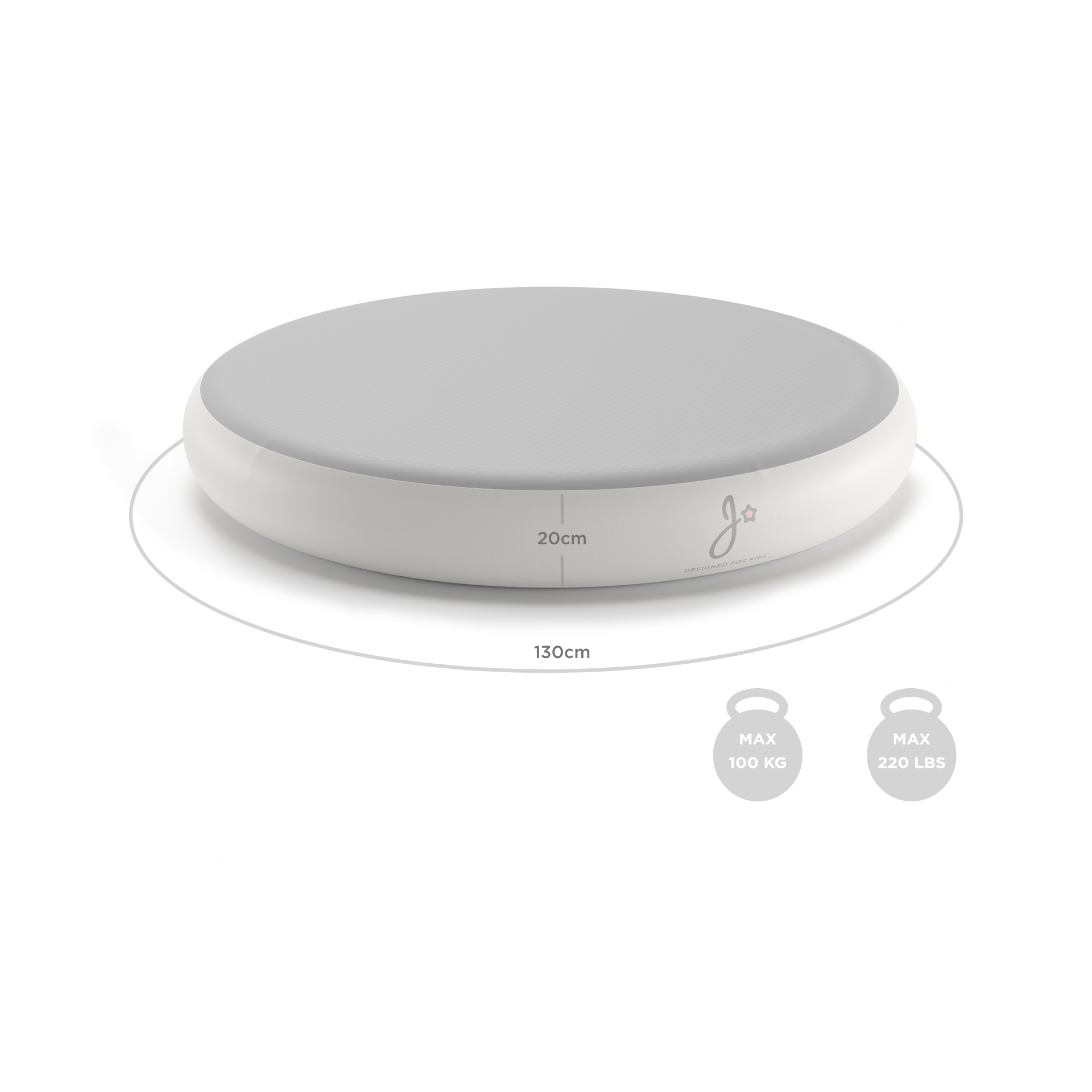 Outdoor Jumpspot dimensions and EU measurements - Jupiduu Outdoor Jumpspot - AlmaVidaKids