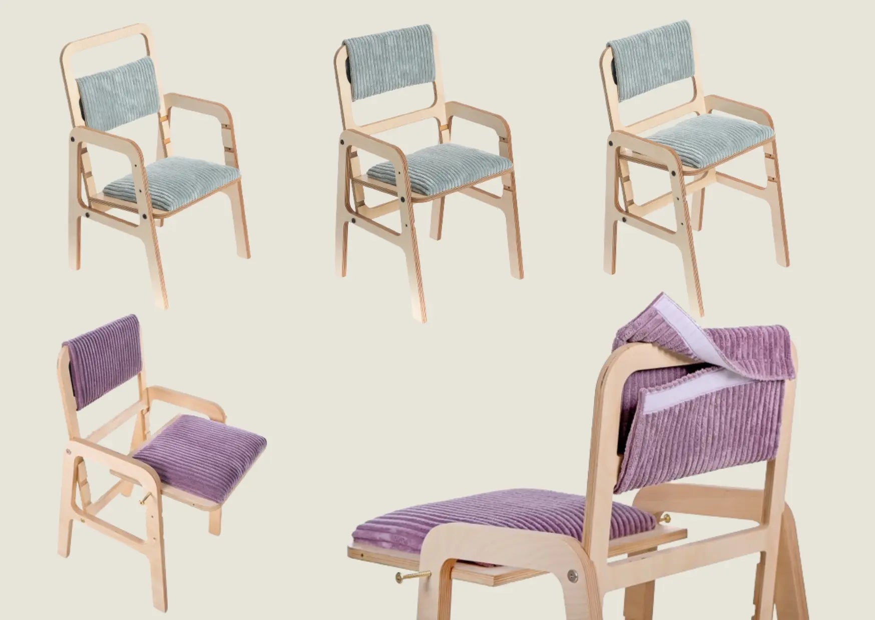 Adjustable Children Table and Chair set Luula - AlmaVidaKids