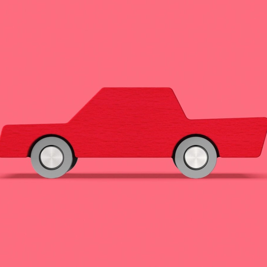 Back and Forth car Red - AlmaVidaKids