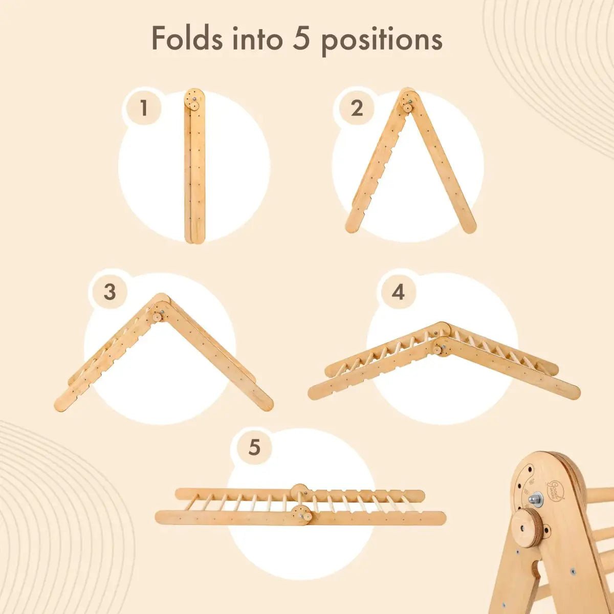 Climbing Set: Triangle Ladder | Climbing Arch | Slide Board/Ramp | Rope Ladder - AlmaVidaKids