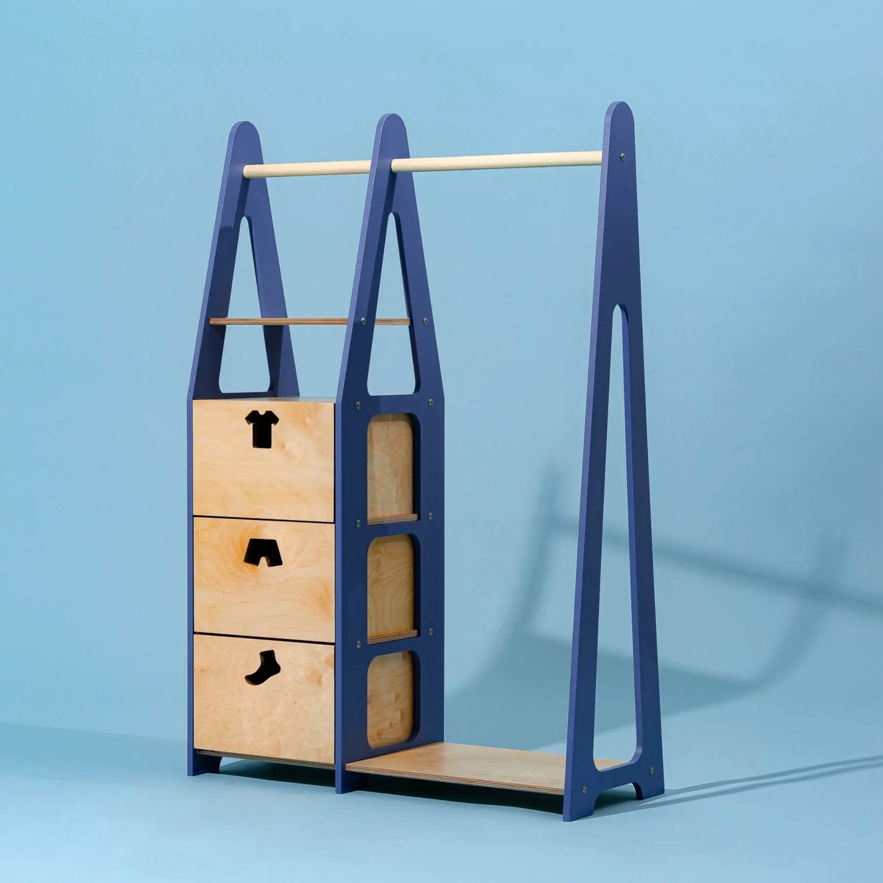 Clothing rack with drawers - AlmaVidaKids