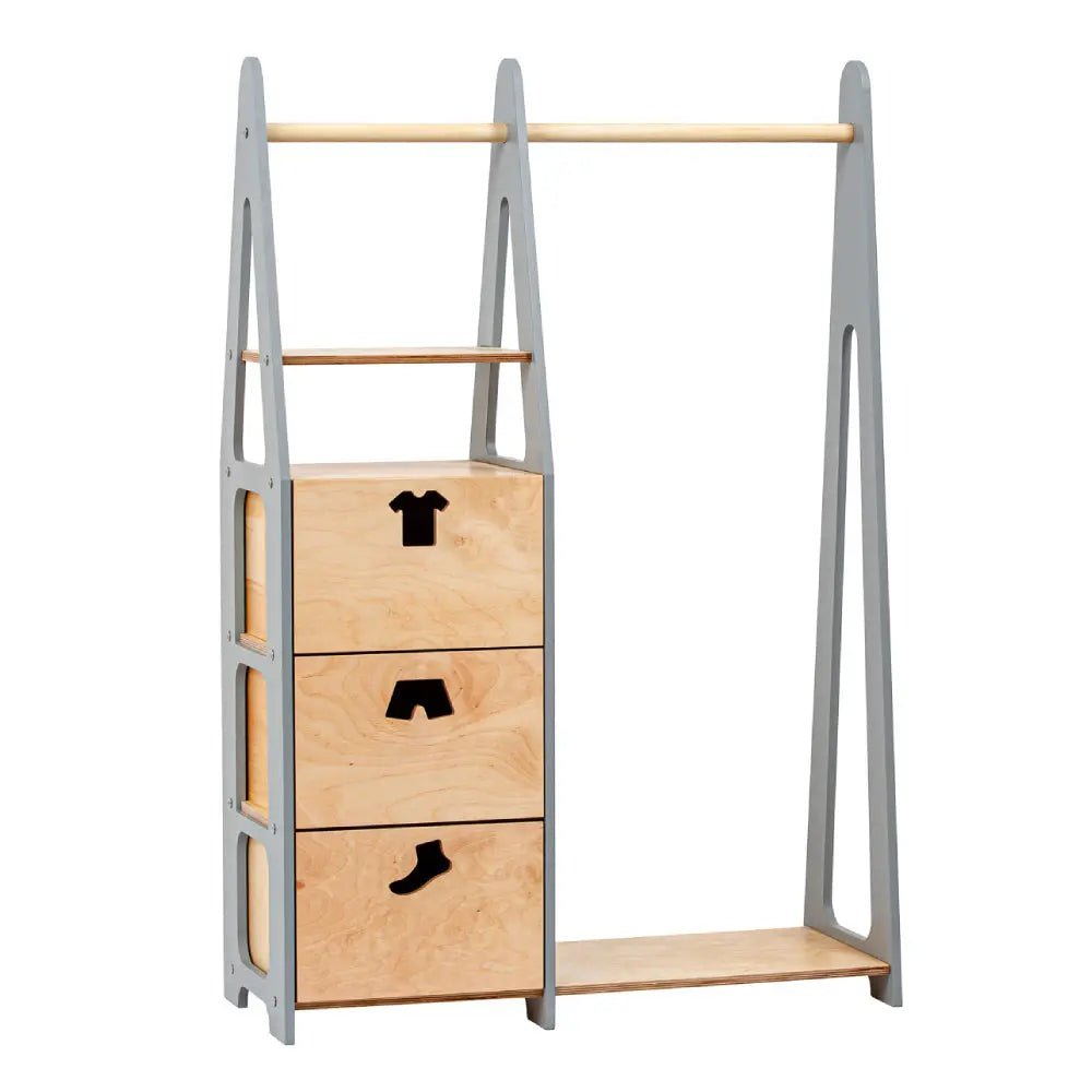 Clothing rack with drawers - AlmaVidaKids