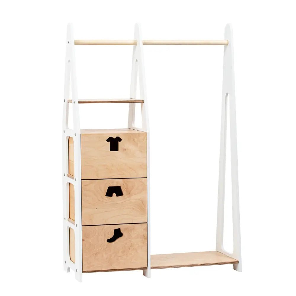 Clothing rack with drawers - AlmaVidaKids