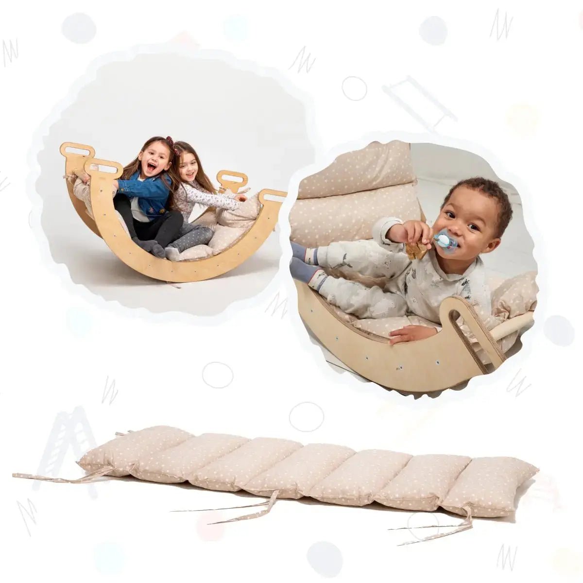 Cushion for Climbing Arch & Rocker Balance (Cushion Only) - AlmaVidaKids