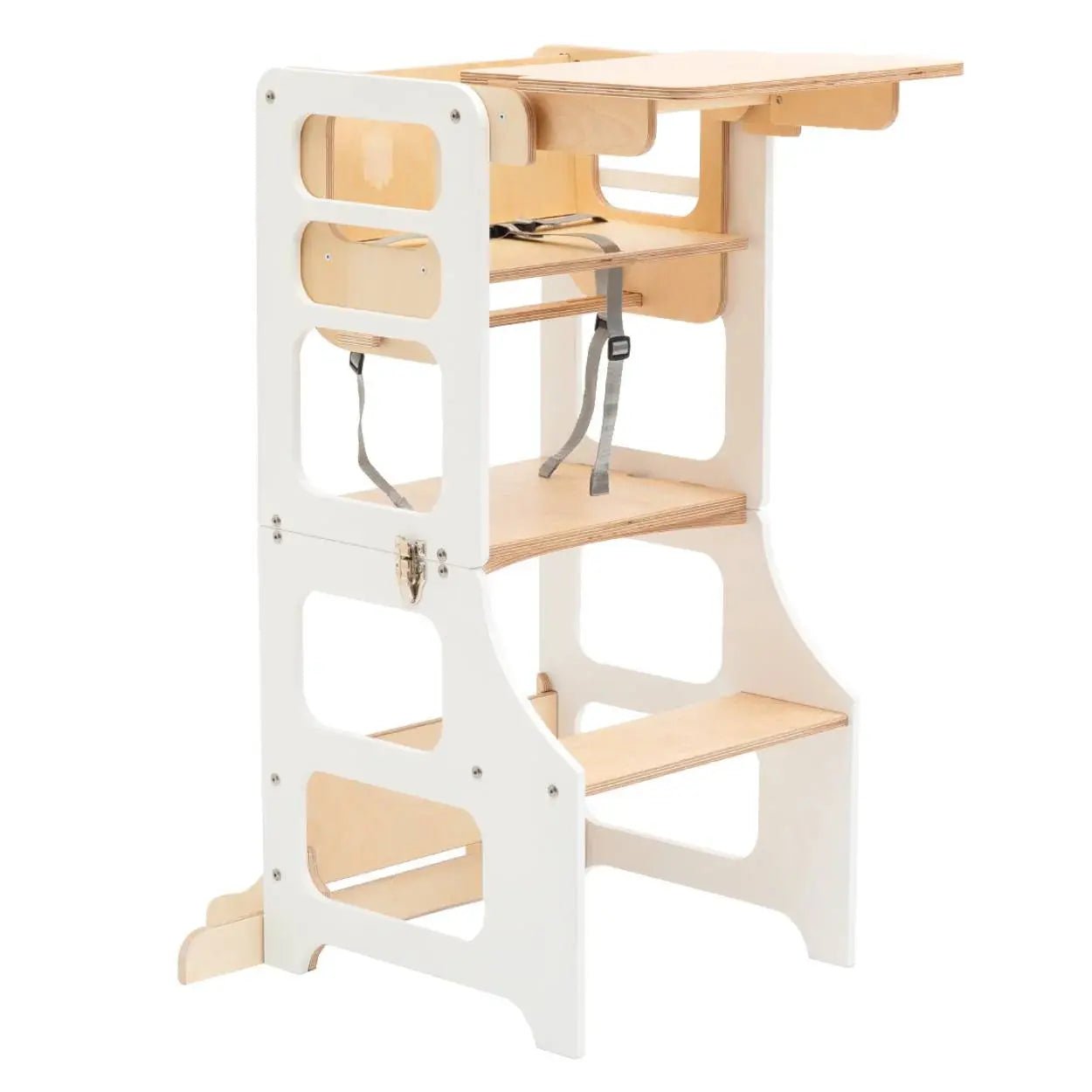 Foldable learning tower high chair - AlmaVidaKids