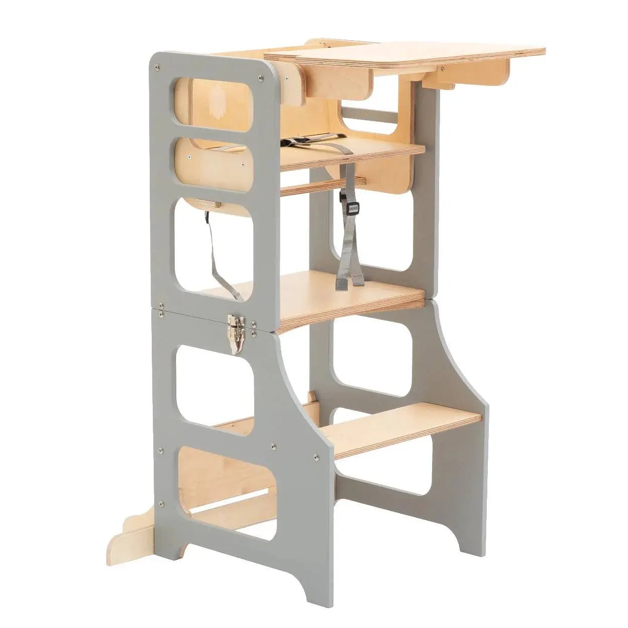 Foldable learning tower high chair - AlmaVidaKids