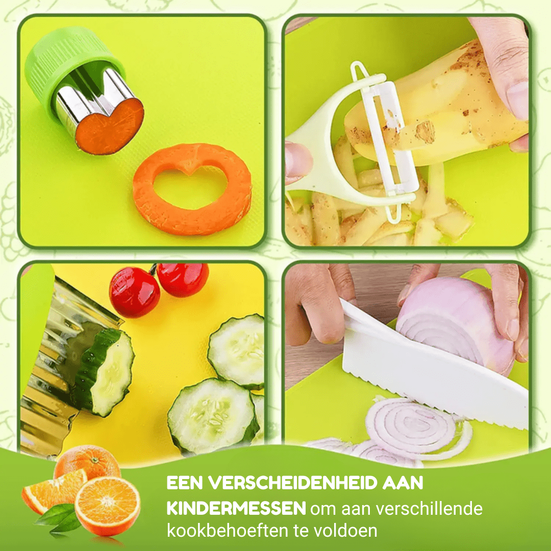 Junior Chef Set™ - Veilig snijden - Speelgoed keukenset - AlmaVidaKids
