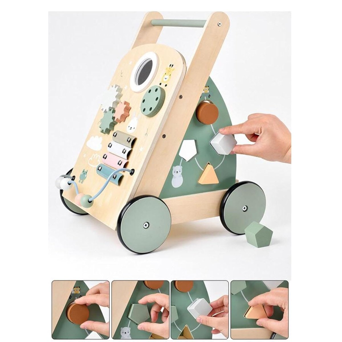LearnWalker – Creatief & Educatief – Montessori Loopwagen - AlmaVidaKids