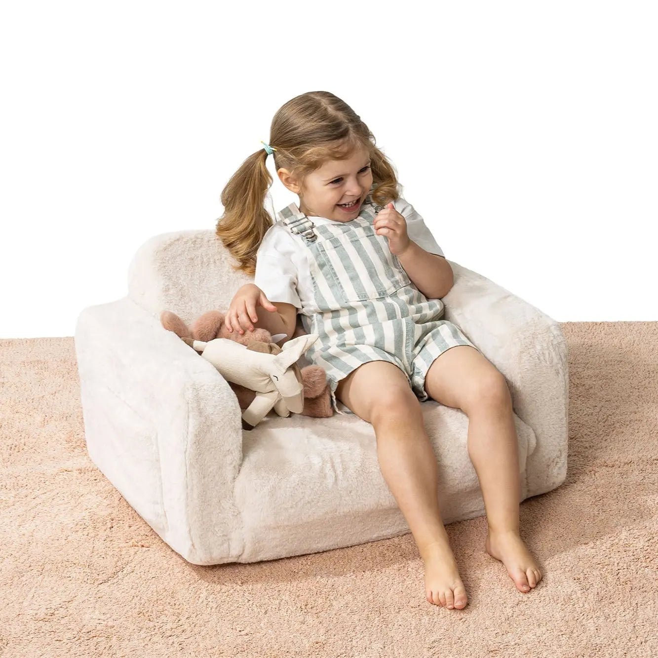 Lumi Chair Bunny – 2 - in - 1 Kids Chair and Nap Mattress - AlmaVidaKids