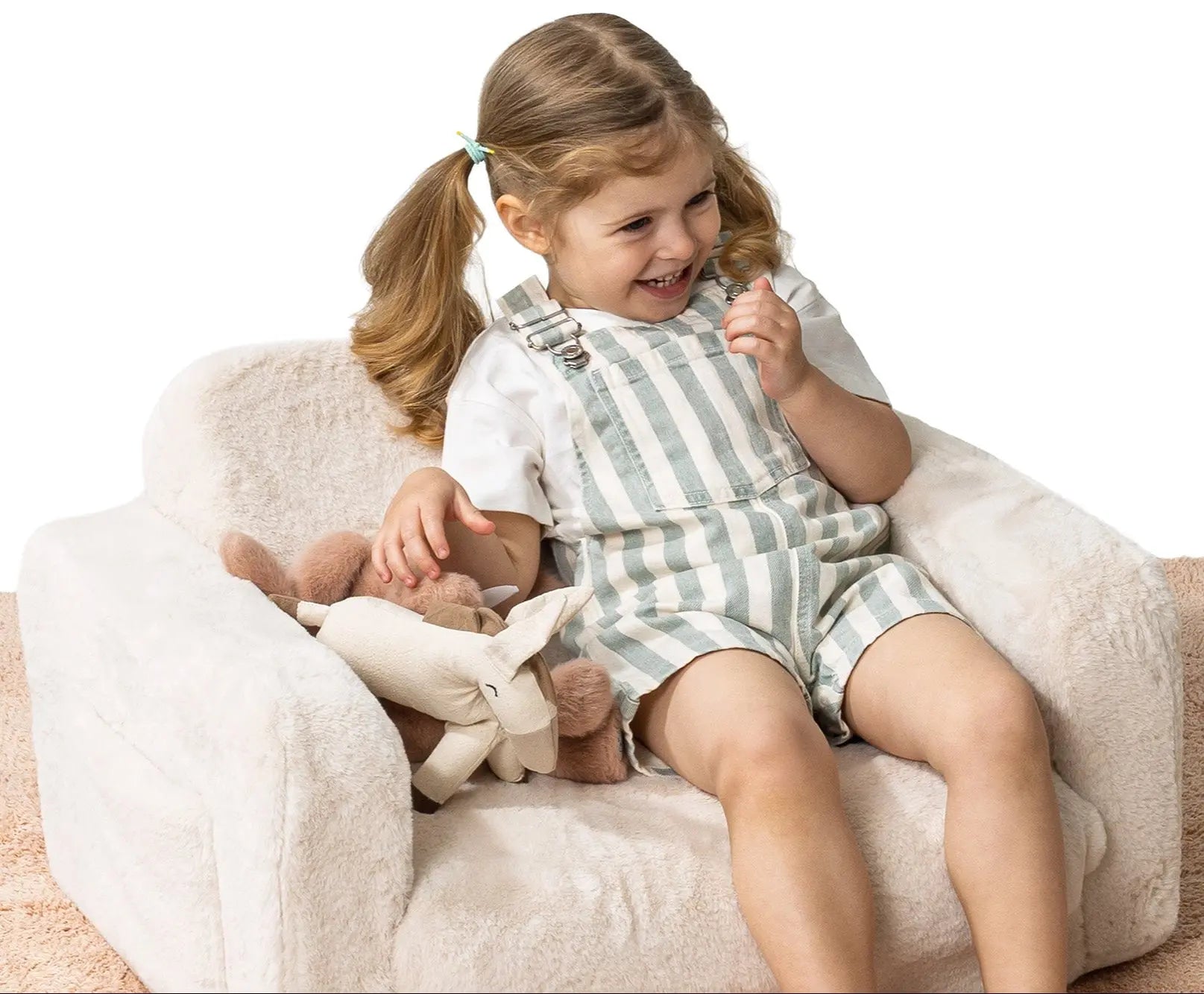 Lumi Chair Bunny – 2 - in - 1 Kids Chair and Nap Mattress - AlmaVidaKids