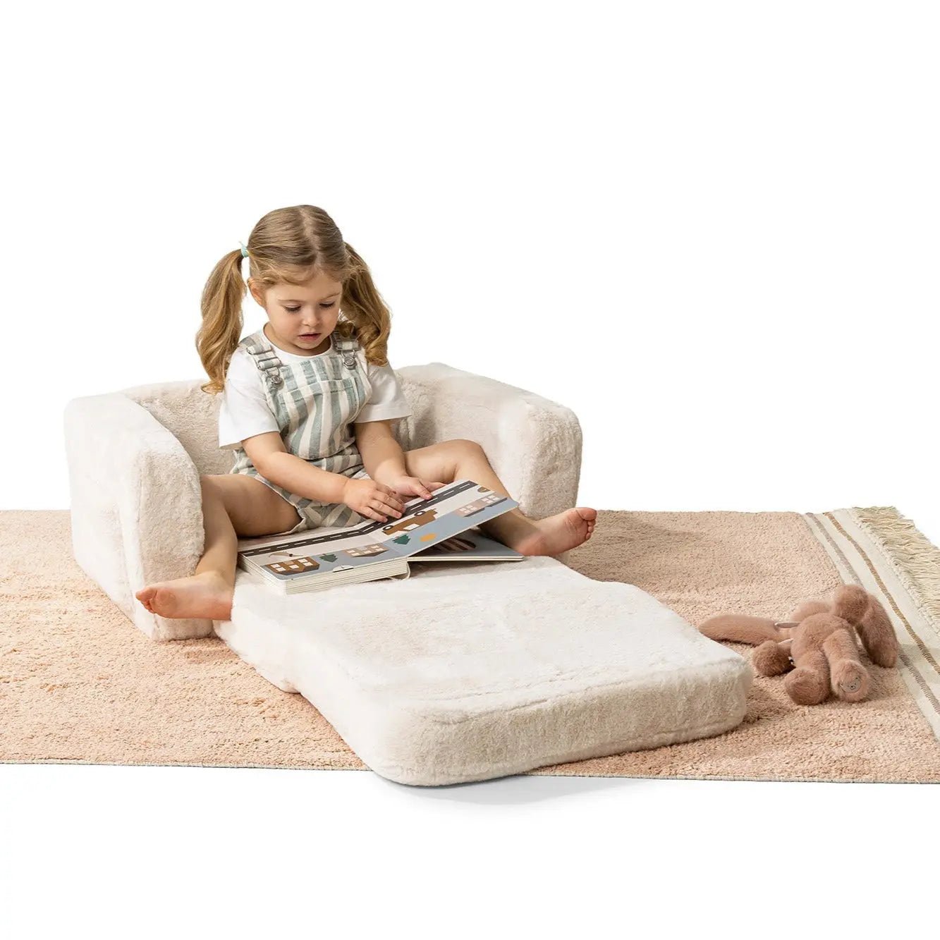 Lumi Chair Bunny – 2 - in - 1 Kids Chair and Nap Mattress - AlmaVidaKids