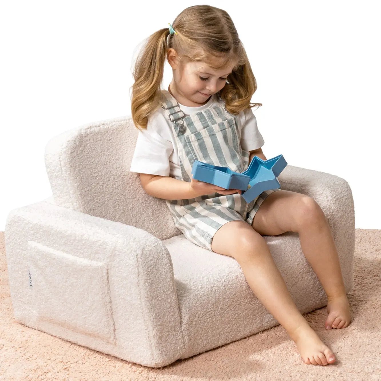 Lumi Chair Teddy – 2 - in - 1 Chair and Nap Mattress - AlmaVidaKids