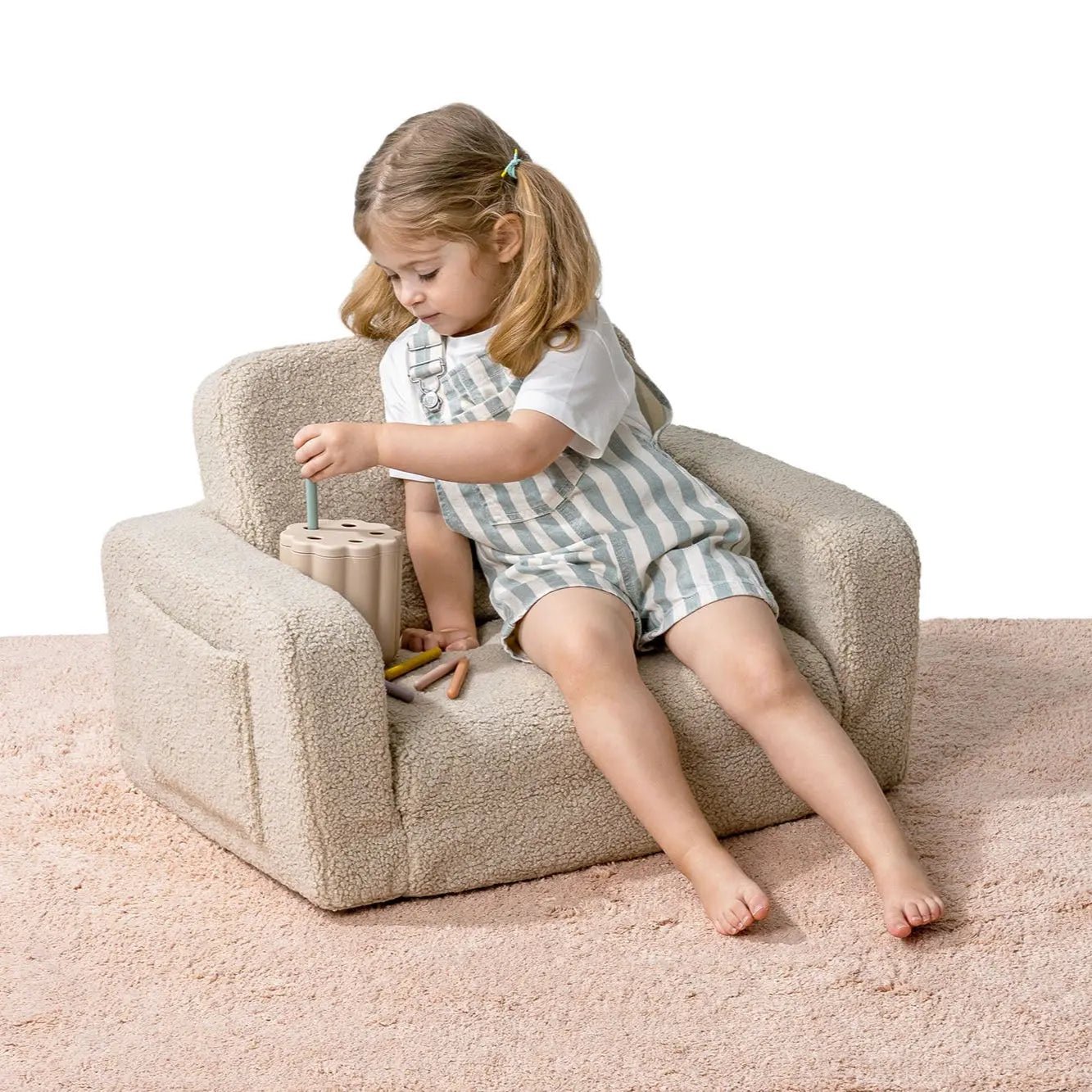 Lumi Chair Teddy – 2 - in - 1 Chair and Nap Mattress - AlmaVidaKids