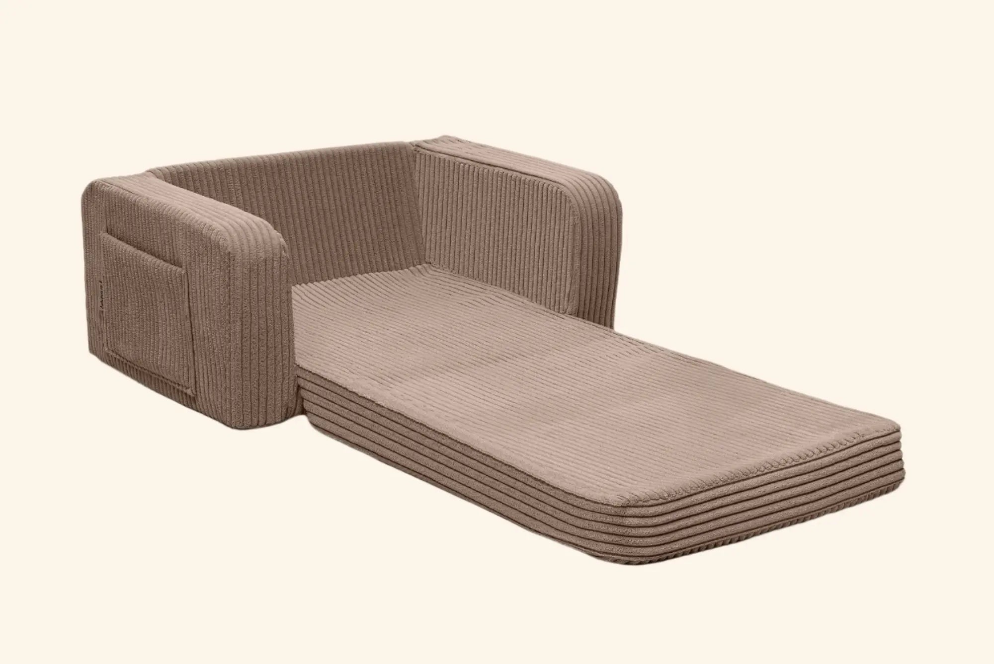 Lumi Toddler Chair Corduroy – 2 - in - 1 Chair and Nap Mattress - AlmaVidaKids