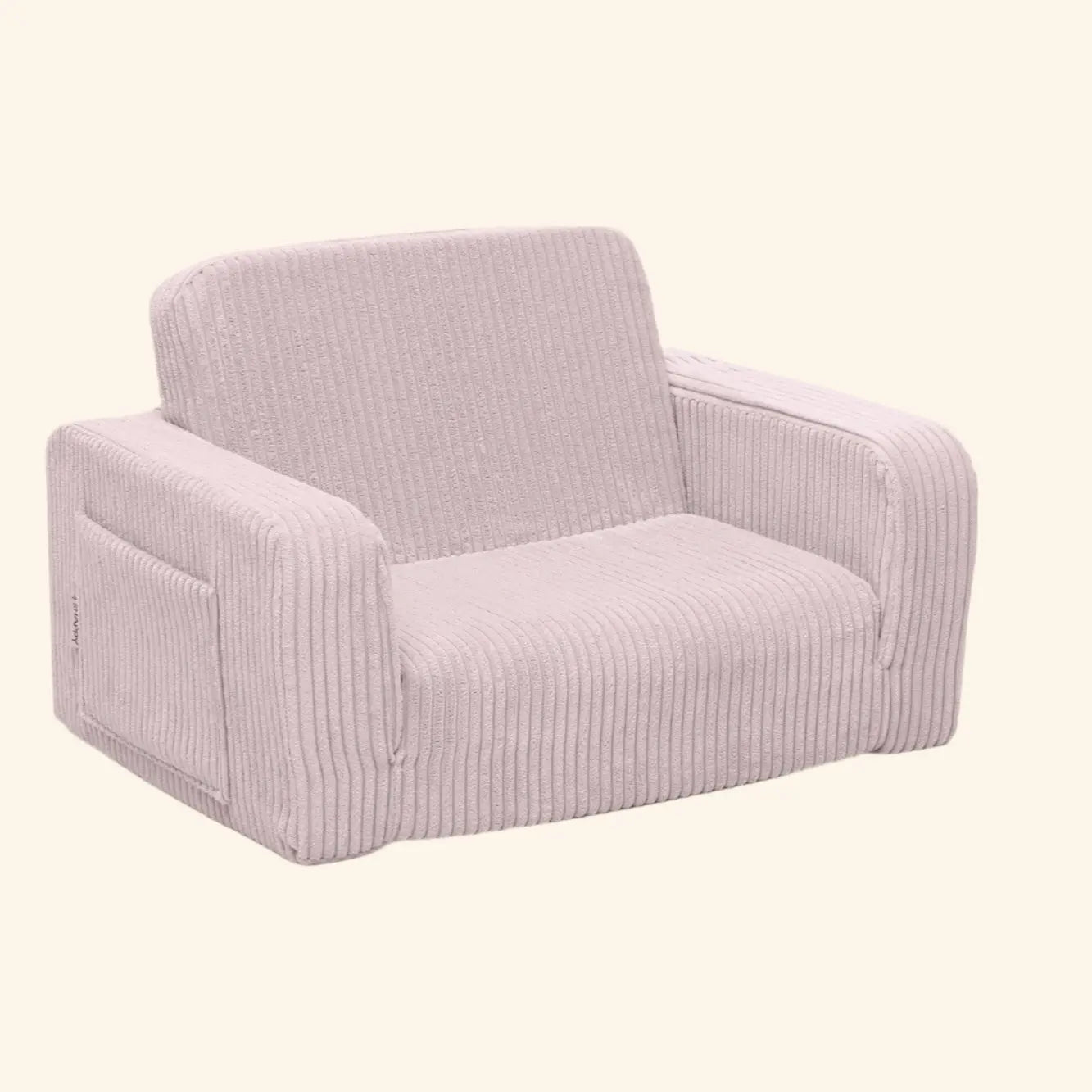 Lumi Toddler Chair Corduroy – 2 - in - 1 Chair and Nap Mattress - AlmaVidaKids