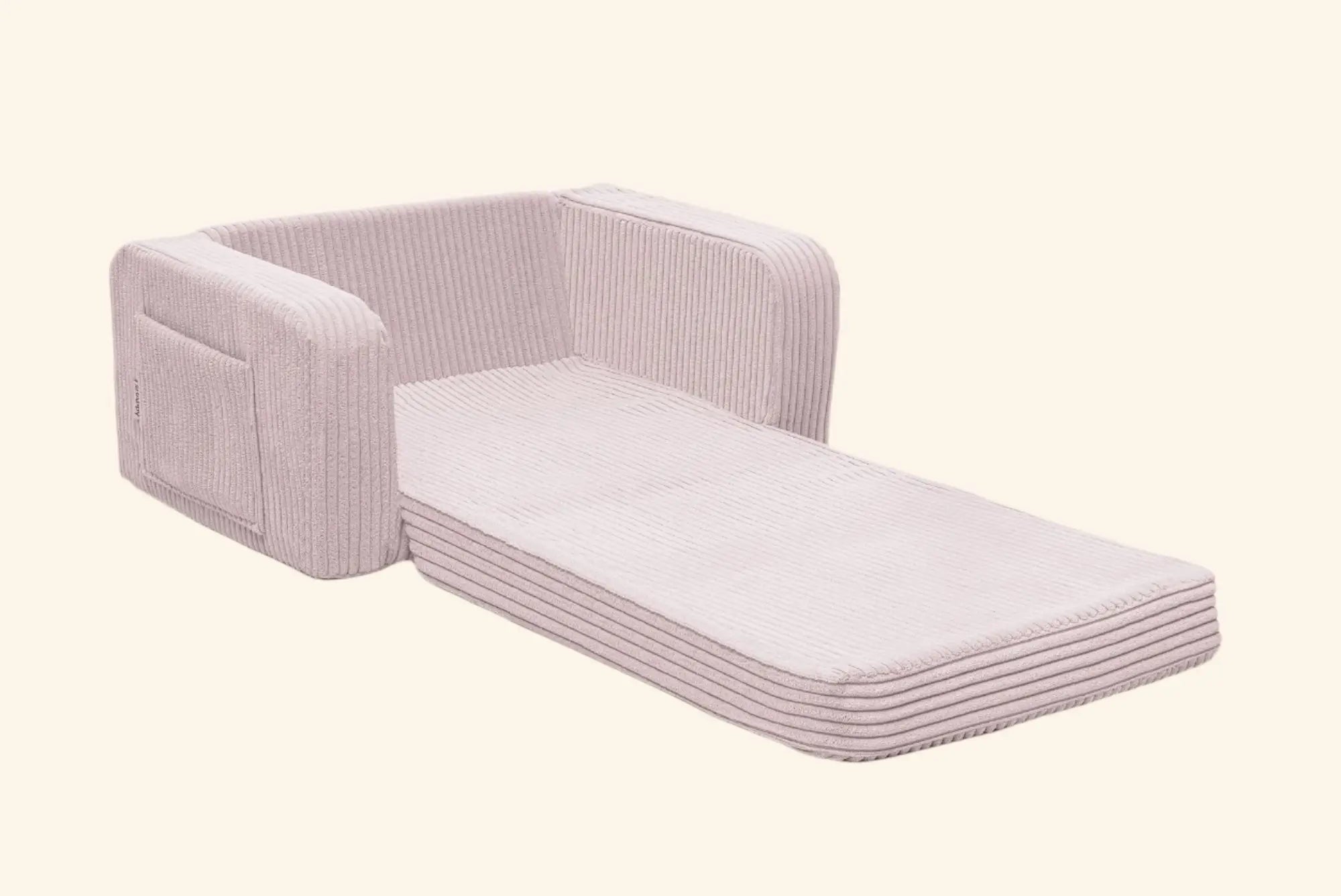 Lumi Toddler Chair Corduroy – 2 - in - 1 Chair and Nap Mattress - AlmaVidaKids