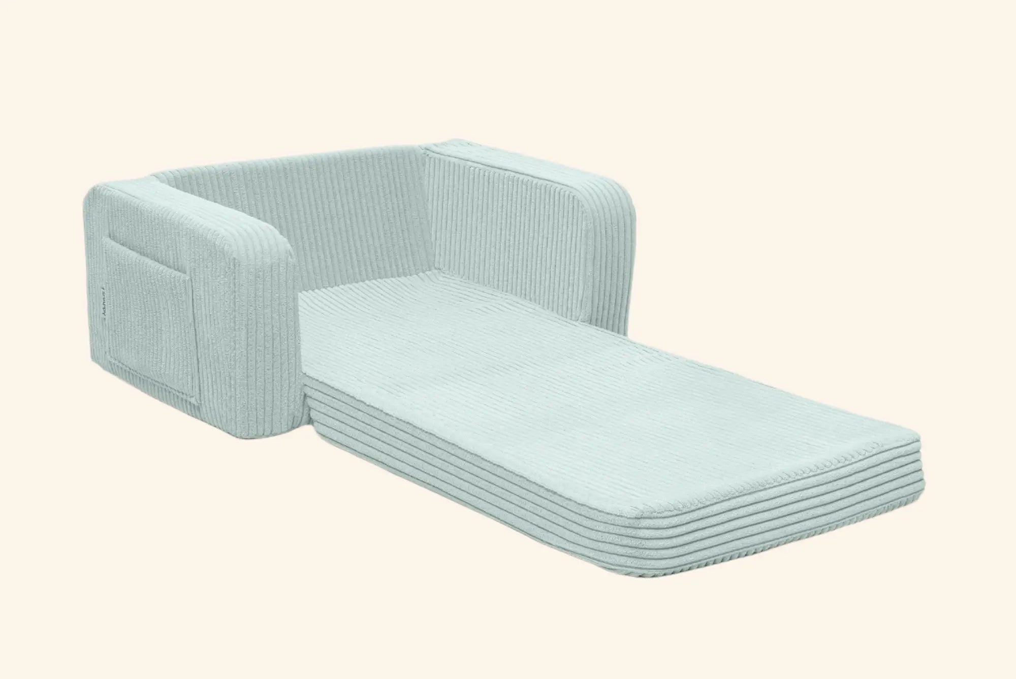 Lumi Toddler Chair Corduroy – 2 - in - 1 Chair and Nap Mattress - AlmaVidaKids