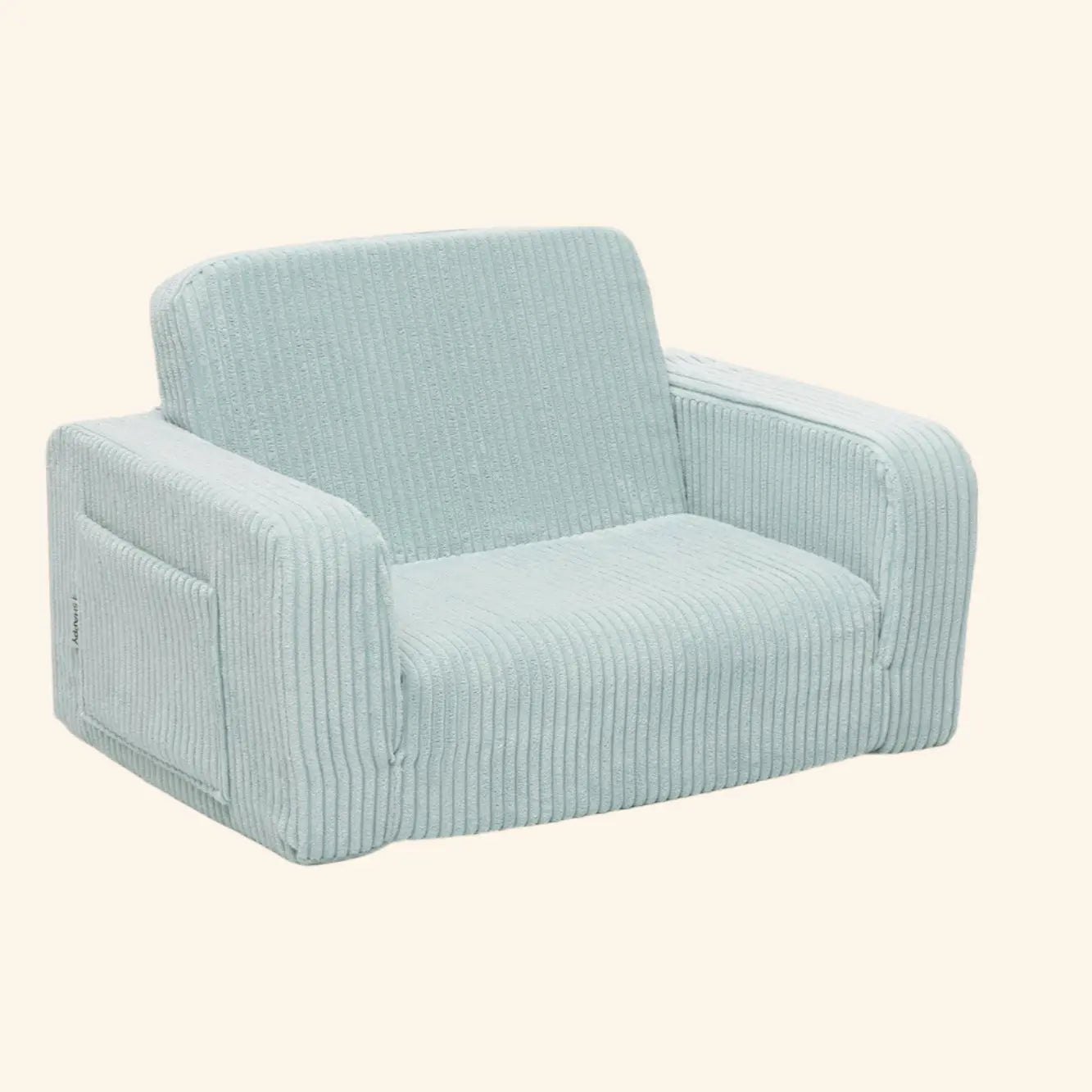 Lumi Toddler Chair Corduroy – 2 - in - 1 Chair and Nap Mattress - AlmaVidaKids