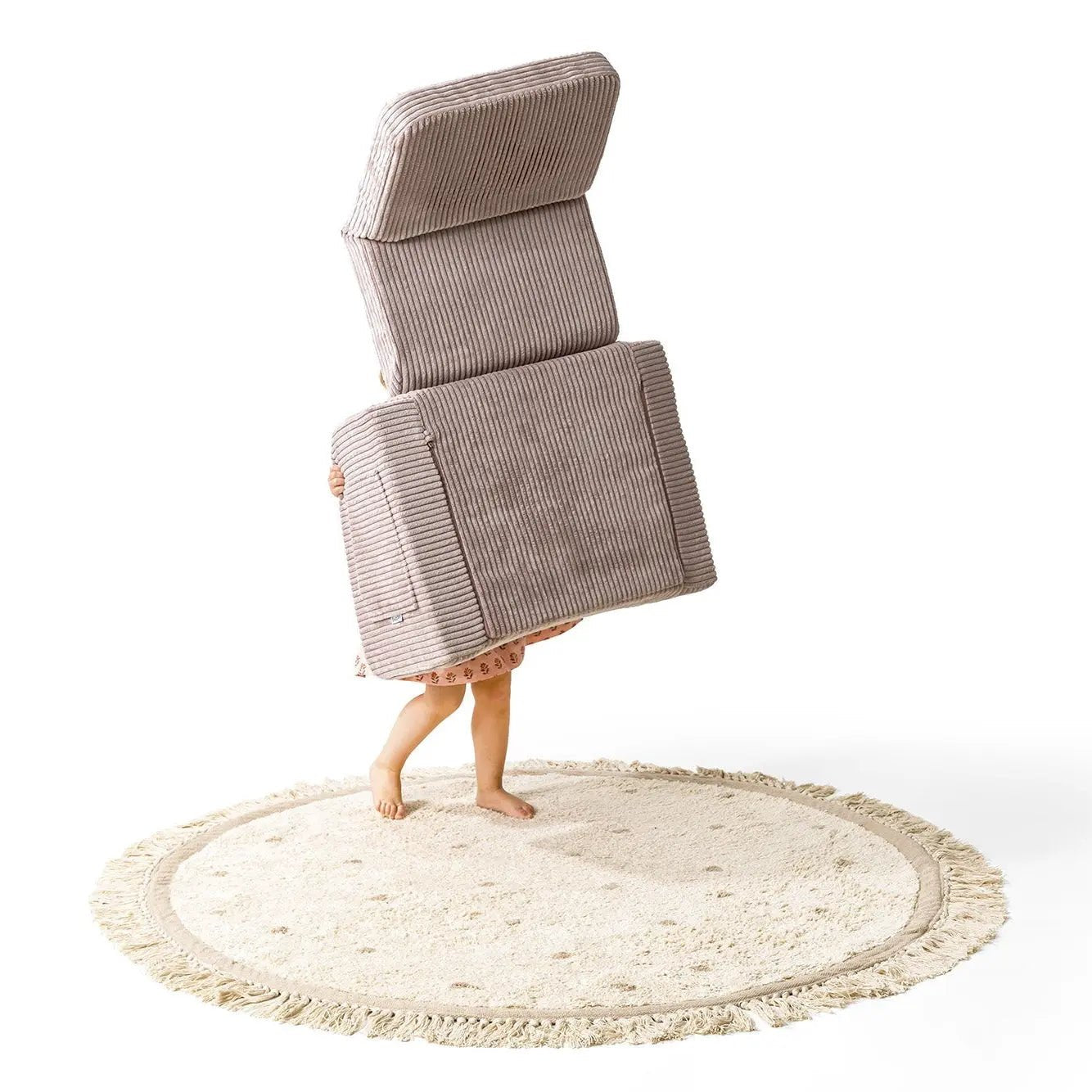 Lumi Toddler Chair Corduroy – 2 - in - 1 Chair and Nap Mattress - AlmaVidaKids