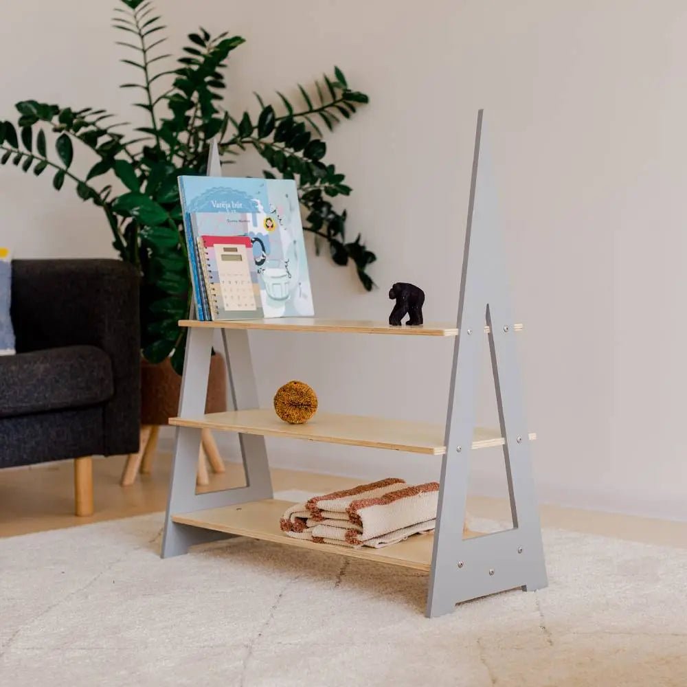 Montessori shelf | Triangle Shaped - AlmaVidaKids
