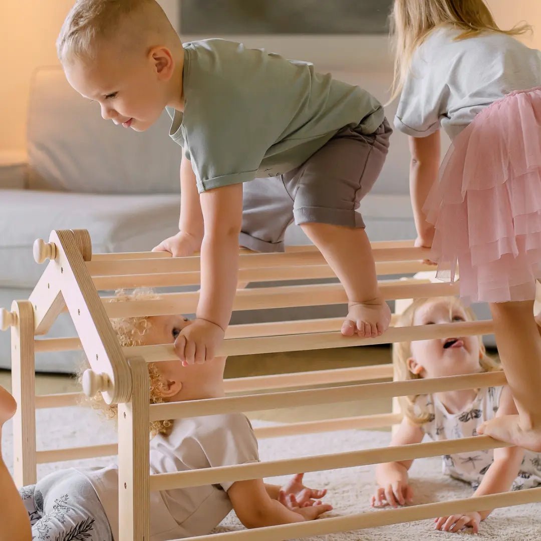 MOPITRI® 4 - segment Modifiable Climbing Pikler Triangle - AlmaVidaKids