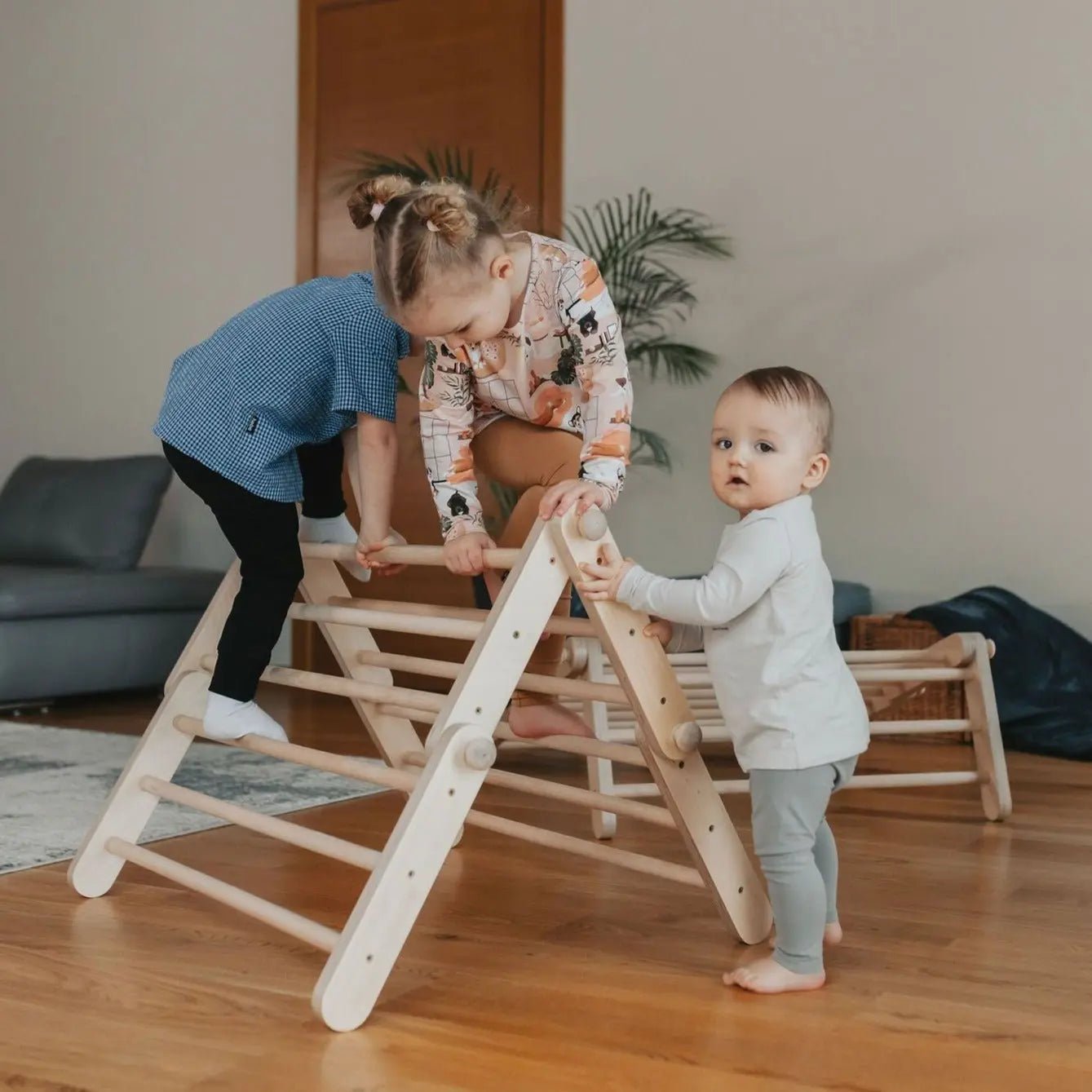 MOPITRI® 4 - segment Modifiable Climbing Pikler Triangle - AlmaVidaKids