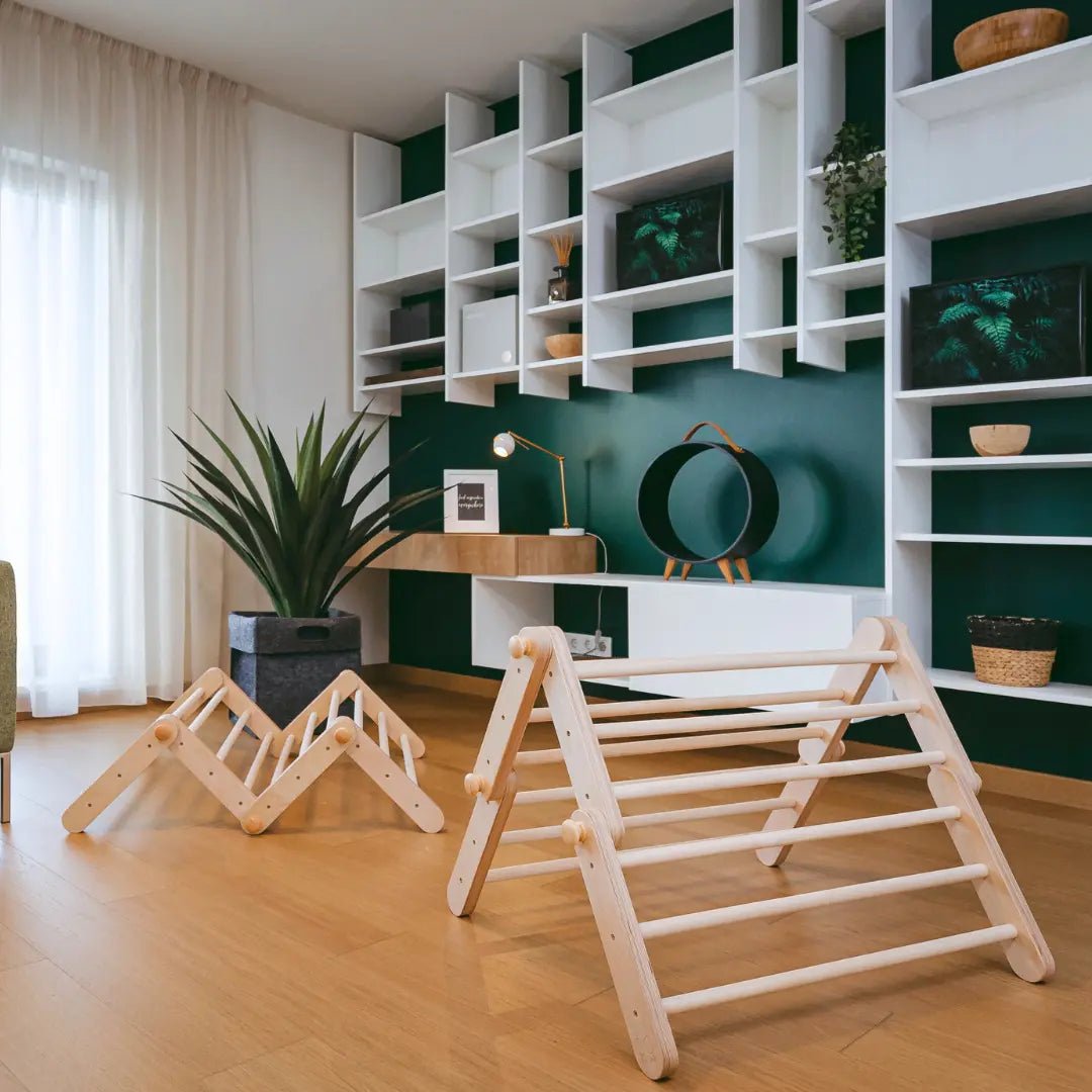 MOPITRI® 4 - segment Modifiable Climbing Pikler Triangle - AlmaVidaKids