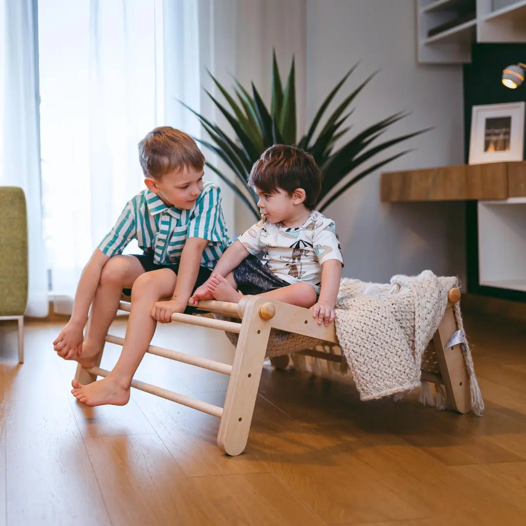 MOPITRI® 4 - segment Modifiable Climbing Pikler Triangle - AlmaVidaKids