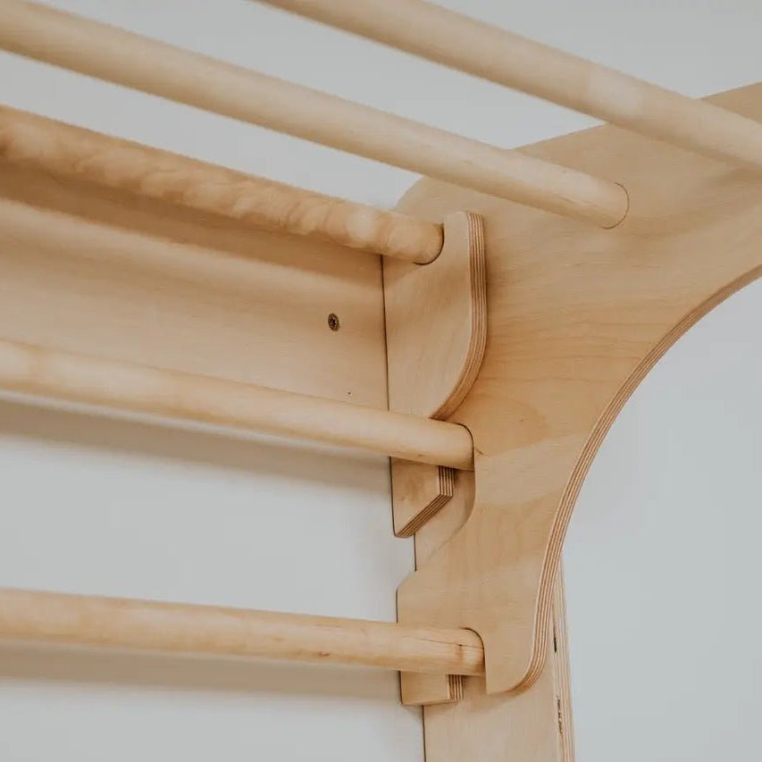 Pikler climbing triangle & climber (swedish) wall - AlmaVidaKids