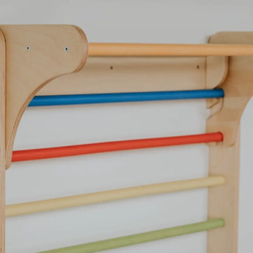 Pikler climbing triangle & climber (swedish) wall - AlmaVidaKids