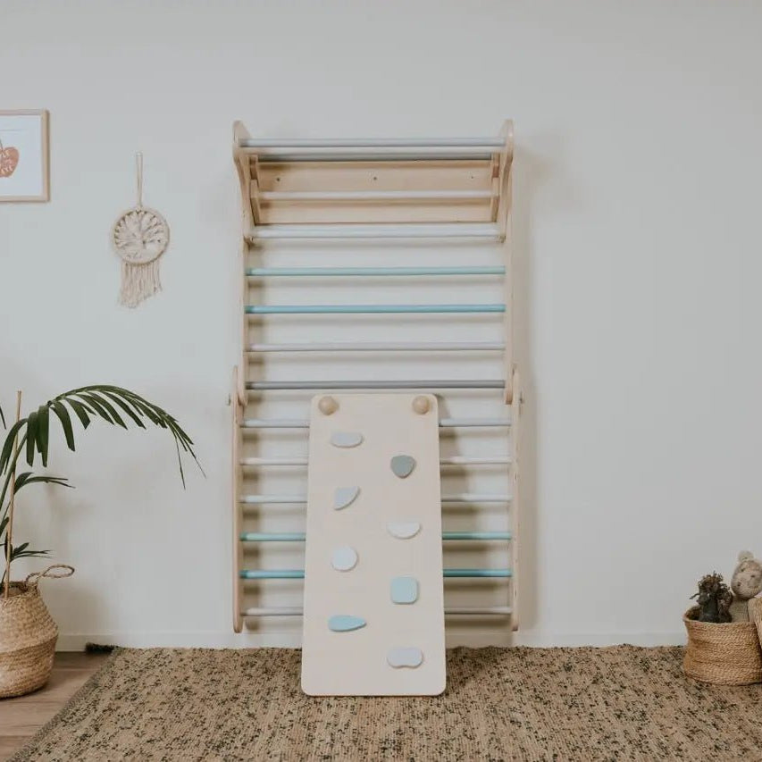 Pikler climbing triangle & climber (swedish) wall - AlmaVidaKids