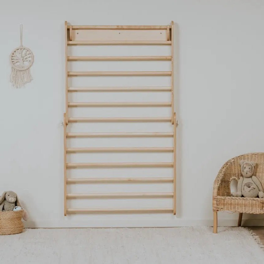 Pikler climbing triangle & climber (swedish) wall - AlmaVidaKids