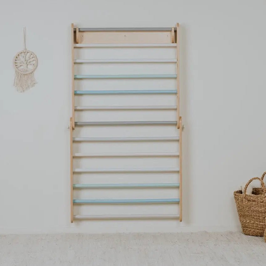 Pikler climbing triangle & climber (swedish) wall - AlmaVidaKids