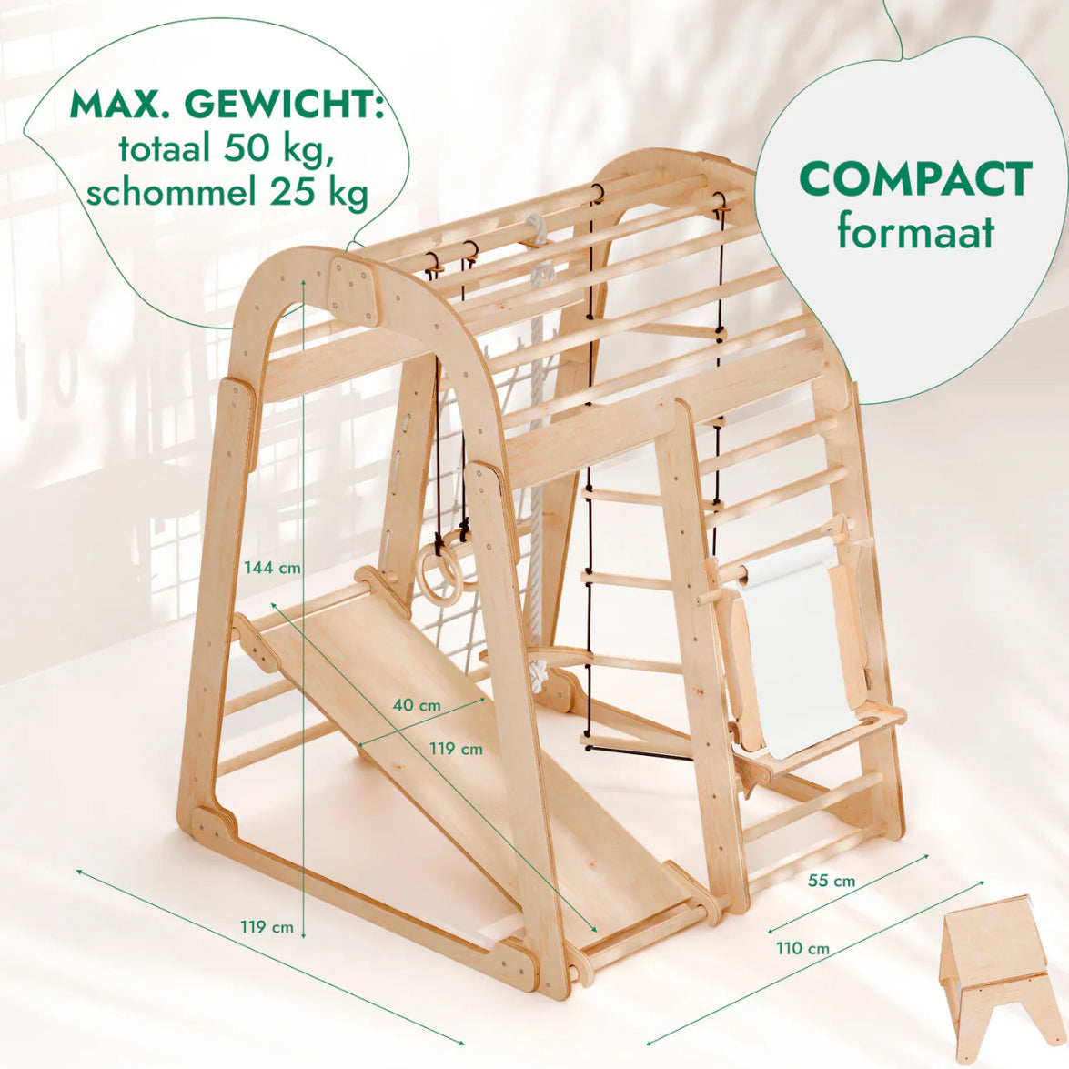 Playground | Swings Set | Slide Board | Art Set - AlmaVidaKids