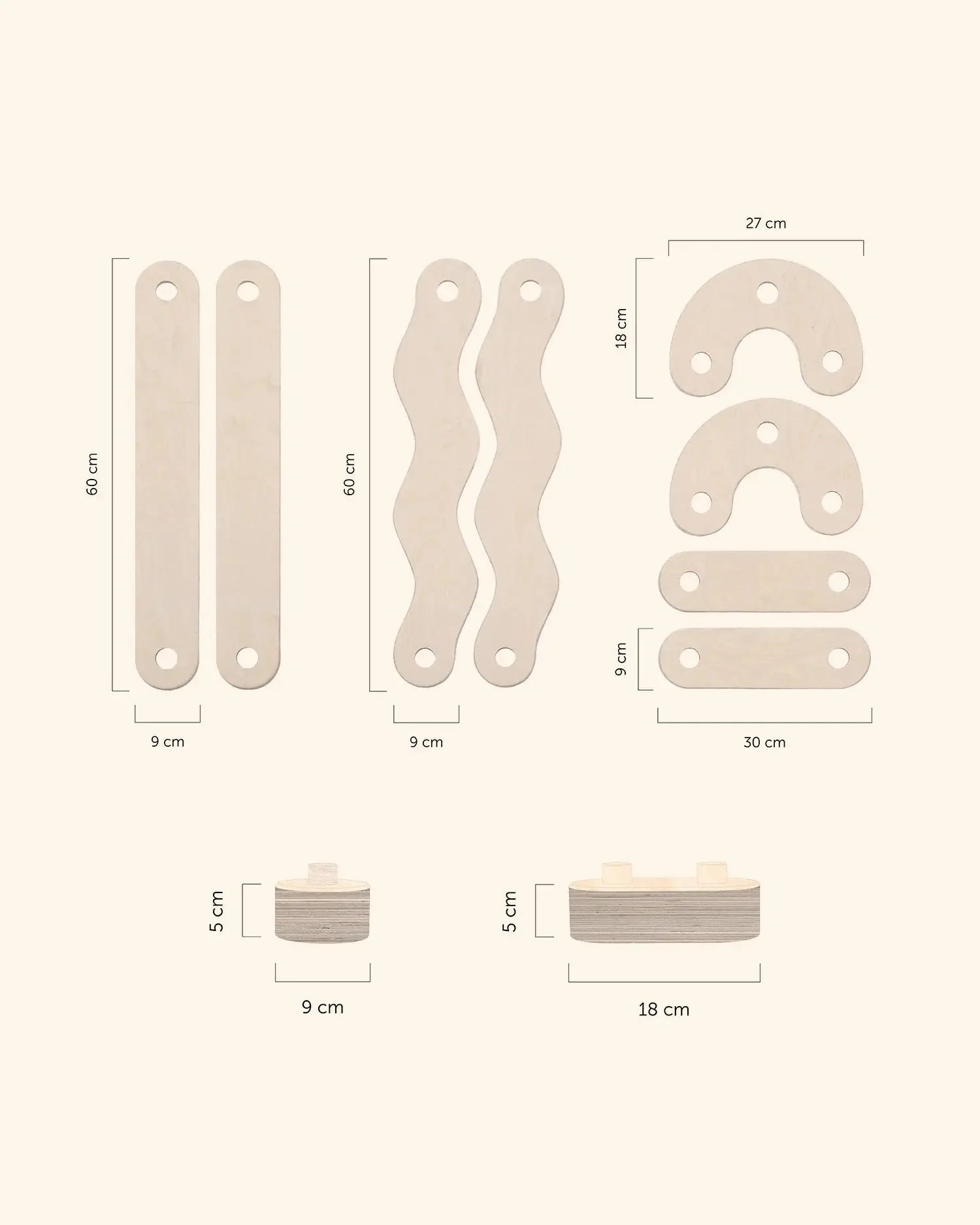 POLKU balance beam - AlmaVidaKids