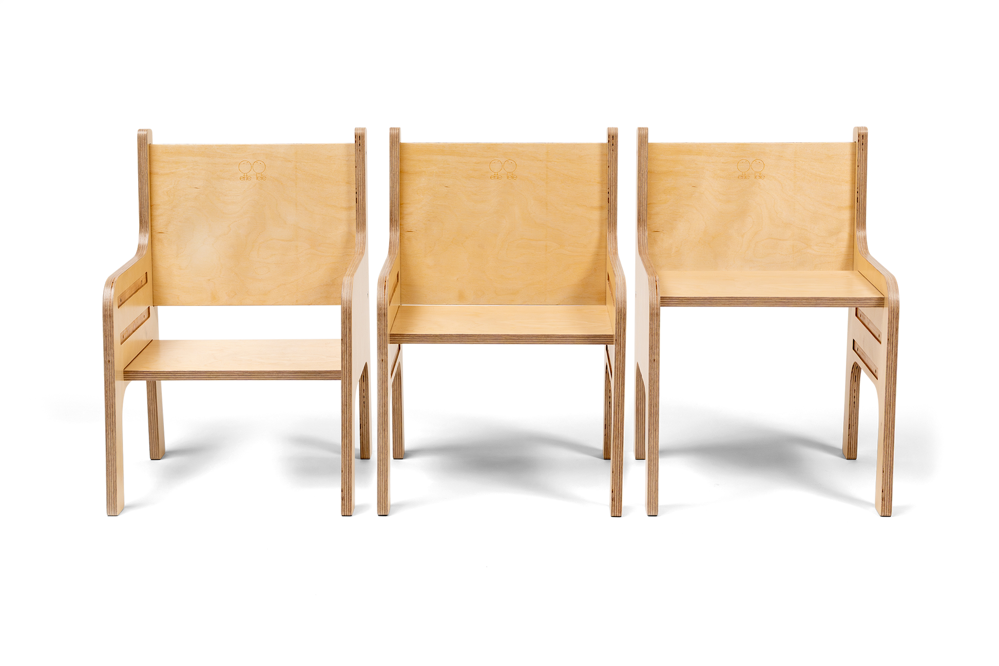 Adjustable toddler chair showing three seat heights - TULLA Adjustable Height Chair - AlmaVidaKids