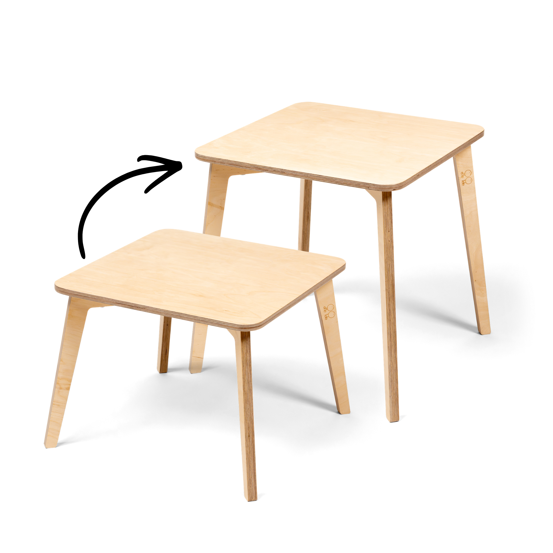 TULLA toddler table in a small table and chair setup - AlmaVidaKids