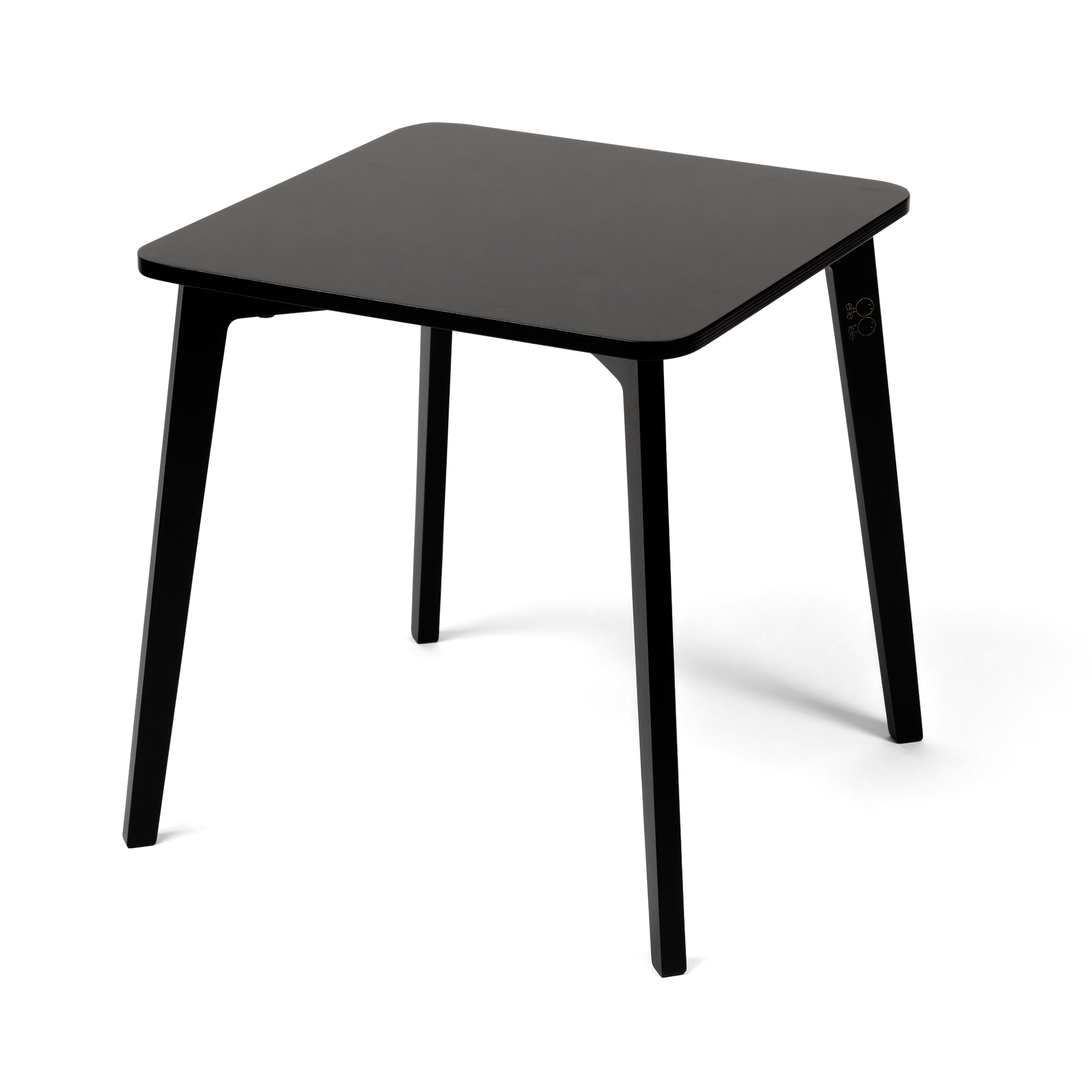 Black height-extendable toddler table with long legs - TULLA Kids Table - AlmaVidaKids