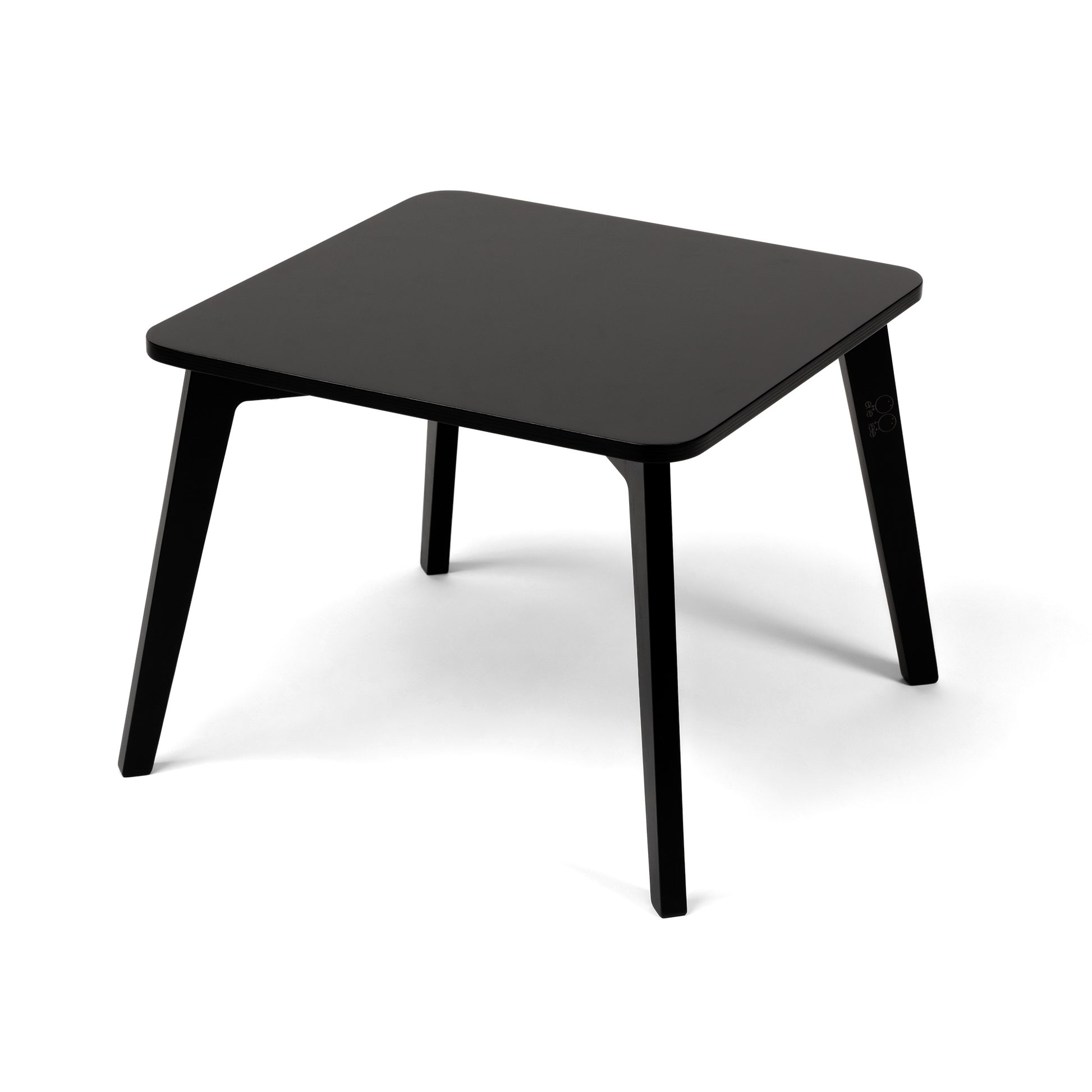 Black height-extendable toddler table with short legs - TULLA Kids Table - AlmaVidaKids