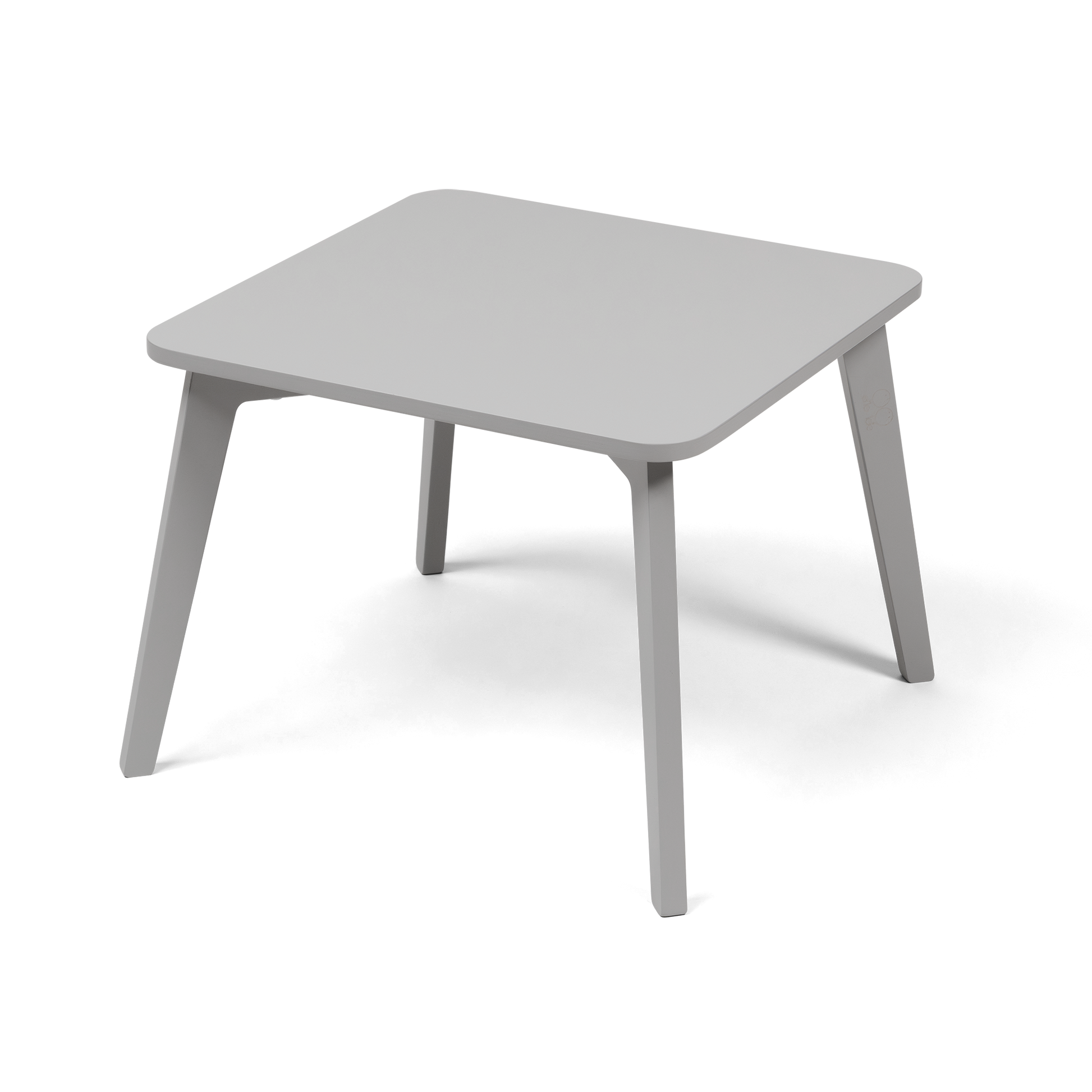 Grey height-extendable toddler table with short legs - TULLA Kids Table - AlmaVidaKids