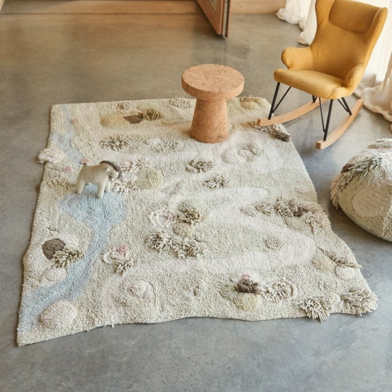 Washable Play Rug | Path of Nature - AlmaVidaKids