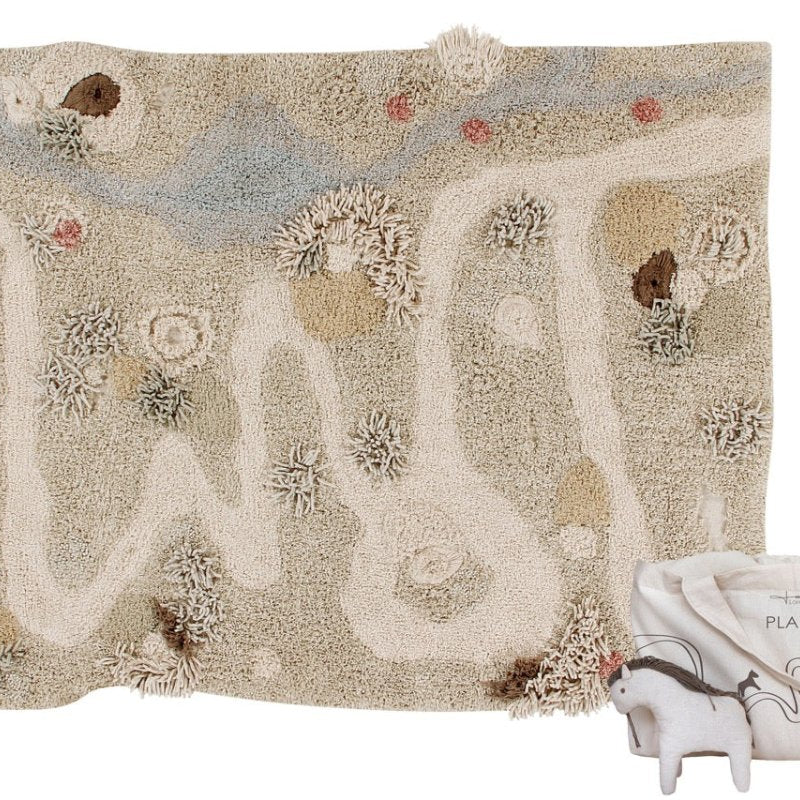 Washable Play Rug | Path of Nature - AlmaVidaKids