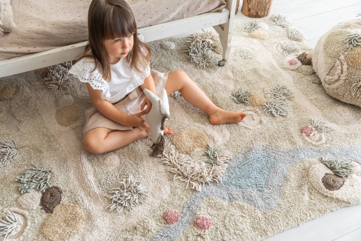 Washable Play Rug | Path of Nature - AlmaVidaKids