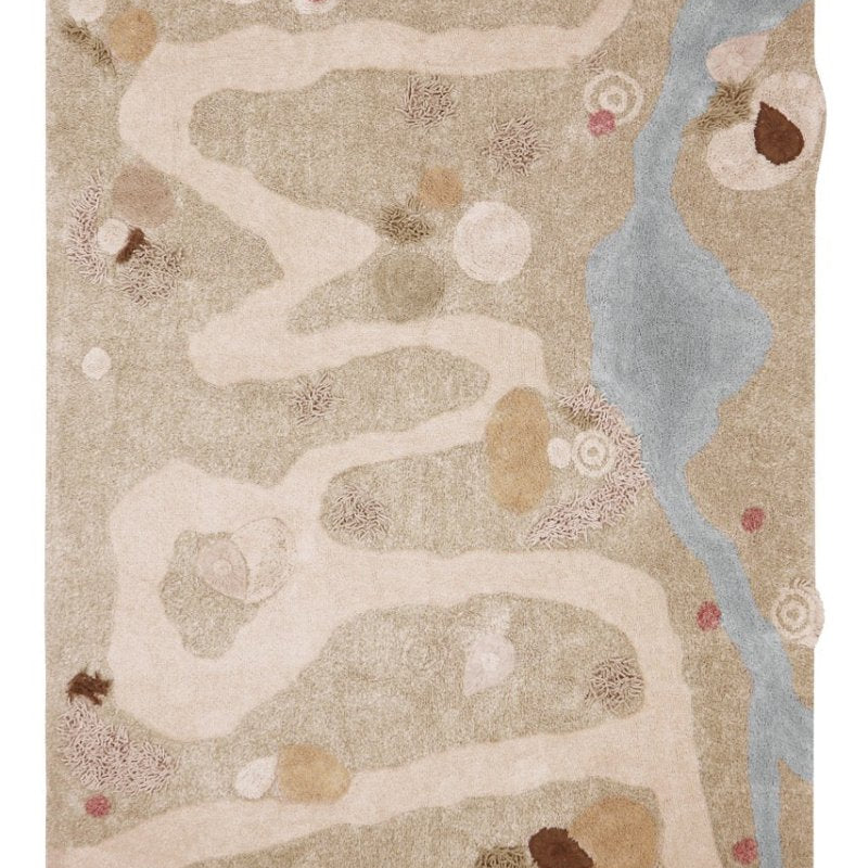 Washable Play Rug | Path of Nature - AlmaVidaKids