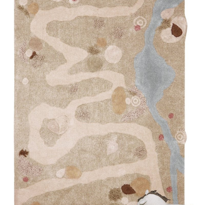 Washable Play Rug | Path of Nature - AlmaVidaKids