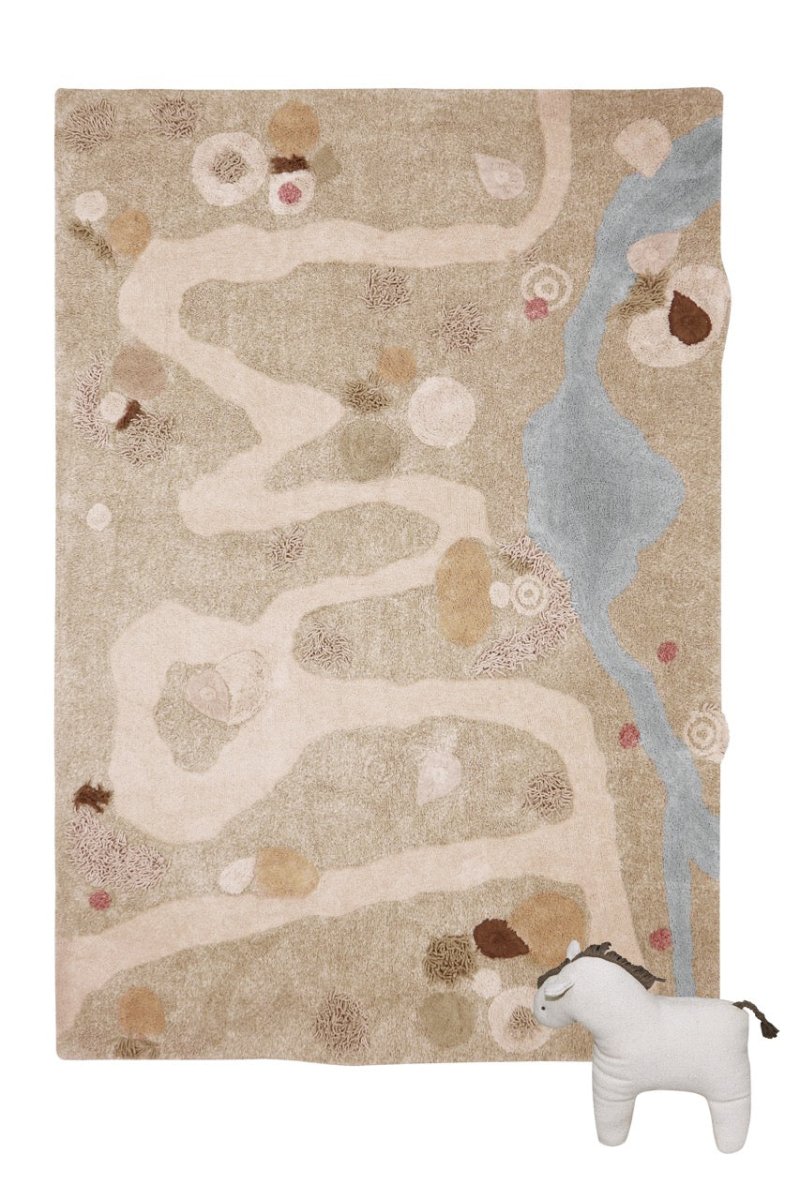 Washable Play Rug | Path of Nature - AlmaVidaKids