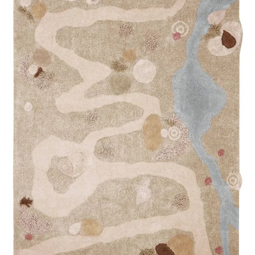 Washable Play Rug | Path of Nature - AlmaVidaKids