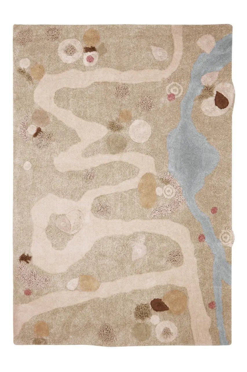 Washable Play Rug | Path of Nature - AlmaVidaKids