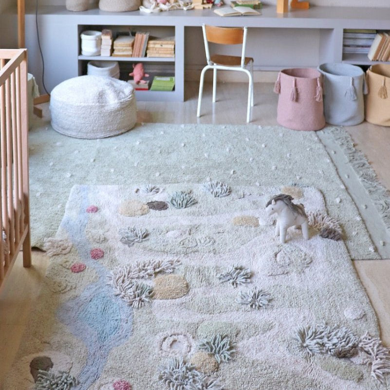 Washable Play Rug | Path of Nature - AlmaVidaKids