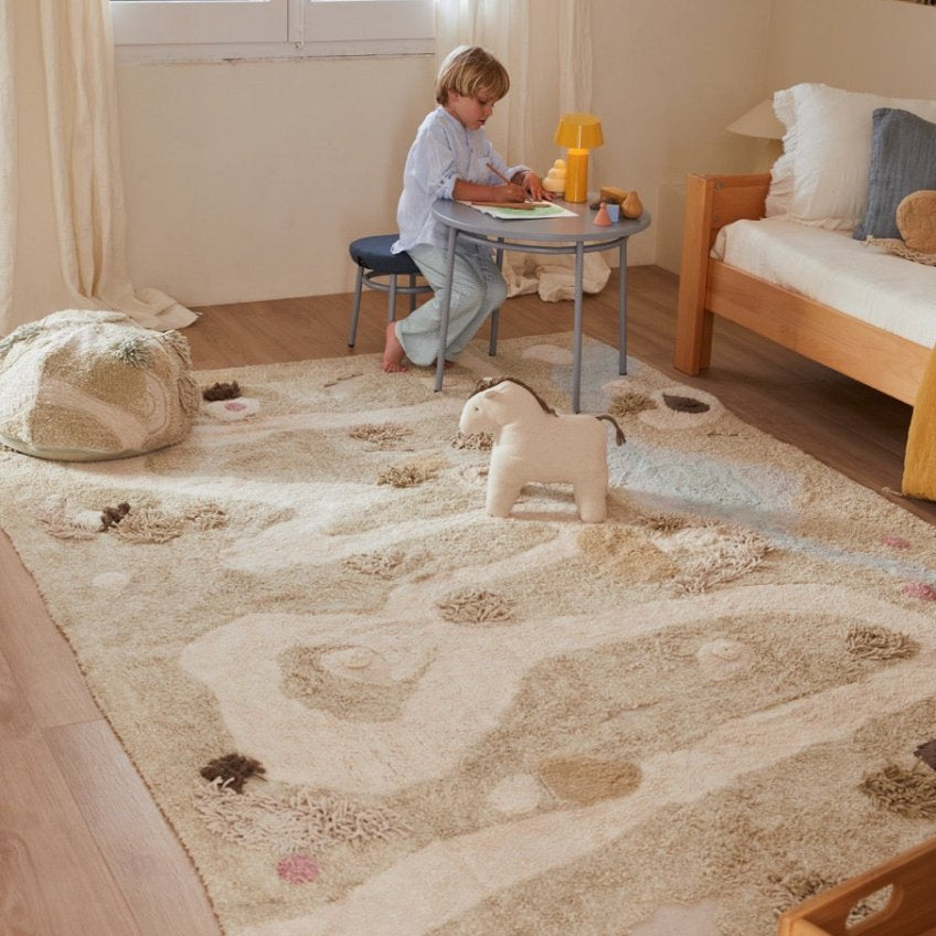 Washable Play Rug | Path of Nature - AlmaVidaKids